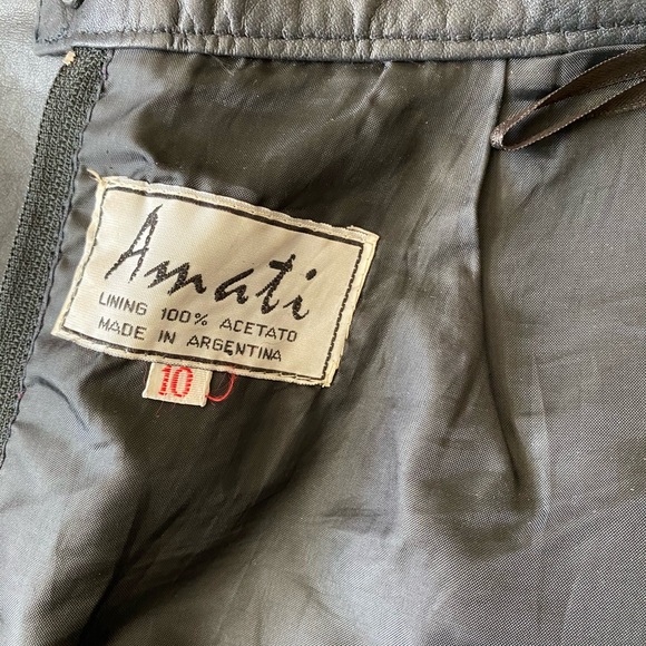 Amati leather skirt size 10 - Picture 5 of 10